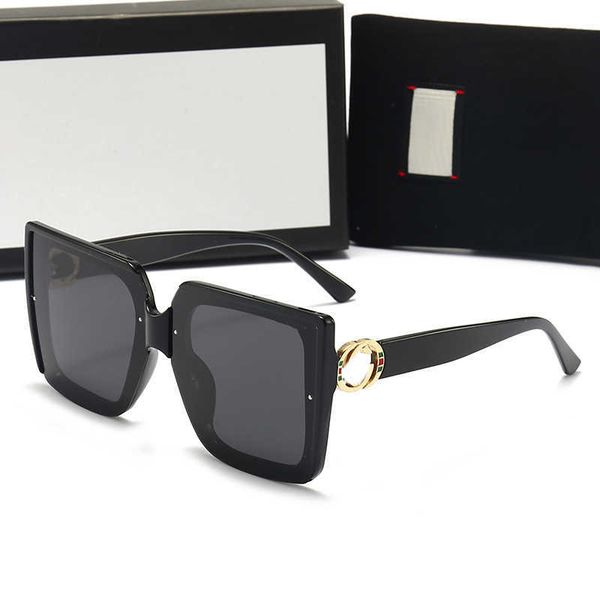 

net red with the new women's fashion sunglasses trend leisure sunglasses driving sunglasses 6138, White;black