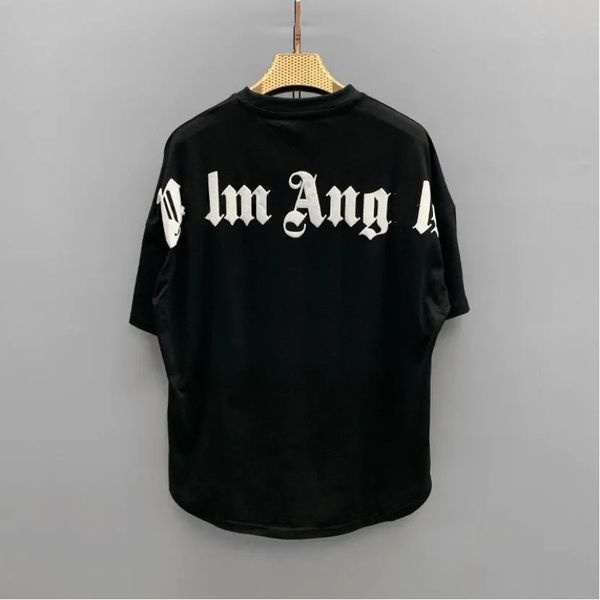 

palm angel pa summer loose tees fashion casual shirt luxurys clothing street cute shirts men women couple cotton t shirts-1, White;black