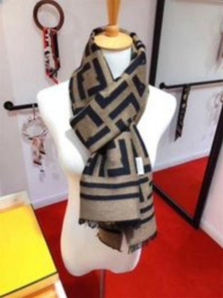 

designer wool scarves super pure mens scarf womens soft advanced fabrics luxury grid style long printed shawl size 30-180cm, Blue;gray