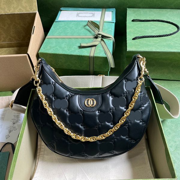 

designer half moon bags 10a level replication matelasse small shoulder bags luxury genuine leather crossbody bags 27cm with box g059