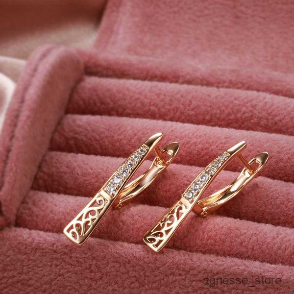 

charm unusual english earings fashion jewelry rose gold color natural long dangle earrings women fine daily jewelry r230819, Golden