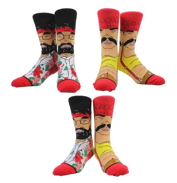 

men039s socks autumn and winter fashion anime men women novelty street running skateboard fun ab high mountaineering riding cot8931808, Black