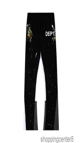 

men039s jeans hoodies galleryes for street speckled dept patchwork drawstring pants pant men women high streetwear guards desig3971243, Blue