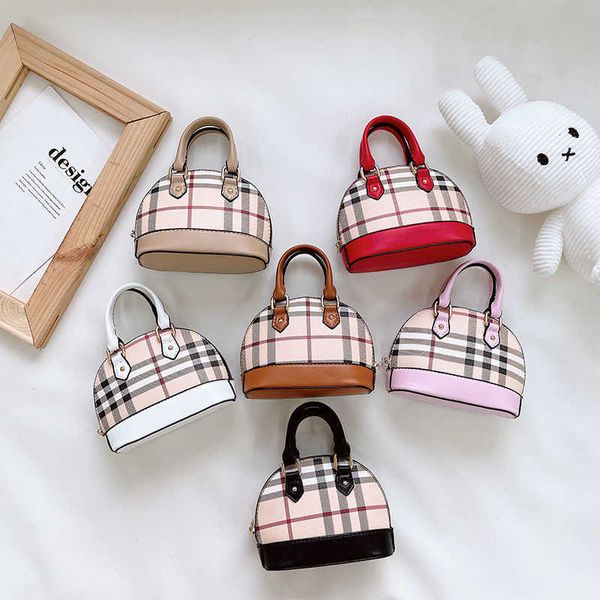 

fashionable crossbody bag new contrast plaid handbag korean version foreign girls' change bag chain stripe shell bag, Black