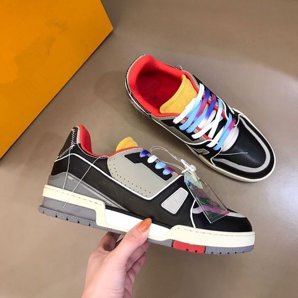

luxury sneakers spanish designer sports shoes women men fashion casual shoes comfortable nonslip soles cowhide size39-44 rd1012, Black