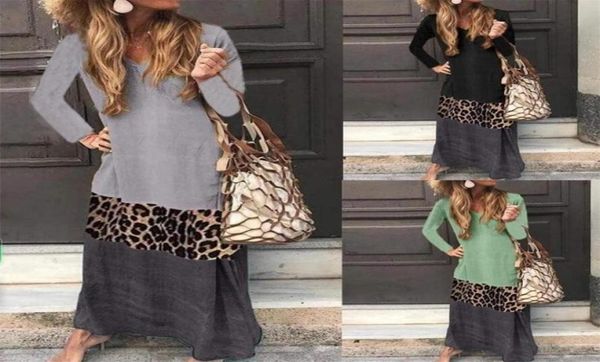 

beachwear tunic for the beach sarongs coverup dress women swim suit cover up popular neck leopard print color block autumn t2004166905612, White;black