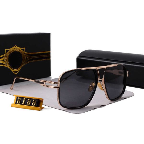 

vintage sunglasses square women's sun glasses fashion designer shades luxury golden frame sunglasses uv gradient lxnevo dita 28f1, White;black