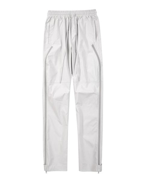 

pants side zipper waterproof drawstring men baggy casual overalls trousers4055045, Black;brown