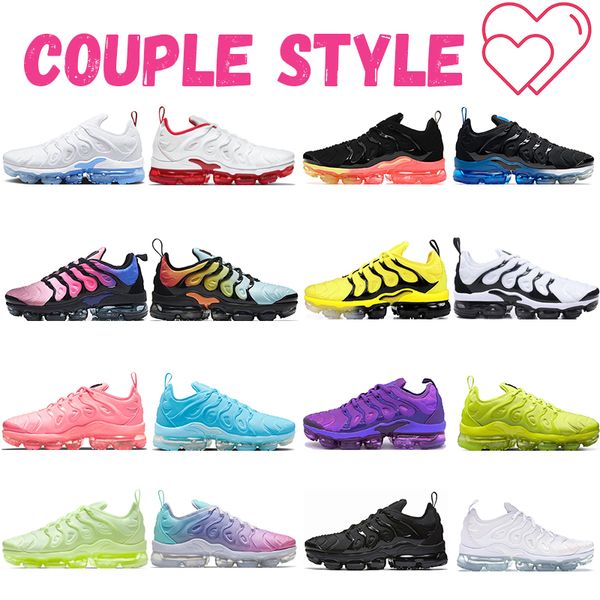 

tn plus runnin shoes triple black white cherry hyper blue red light bone bred be true trainers sport sneakers size 36-47 casual shoes traine