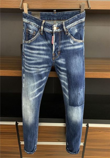 

ss20 new arrival designer men d2 denim cool guy jeans embroidery pants fashion holes trousers italy size 4454 96312070168, Blue