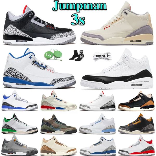 

jumpman 3 3s blue lightning black cat fire red white oreo men women basketball shoes cardinal red university retro things sports sneakers me