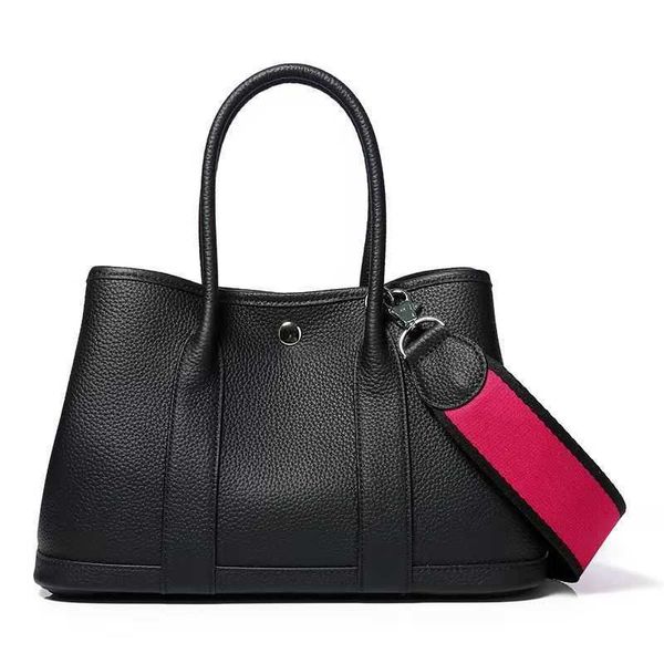 

imported men's and women's leather garden baotou layer cowhide commuter handbag tote bags large capacity high tidal handbag j0bs