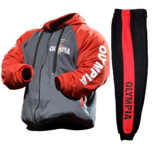 

brand sporting suit men warm hooded tracksuit track polo men 039s sweat suits set letter print sweatsuit male trend3864059, Gray