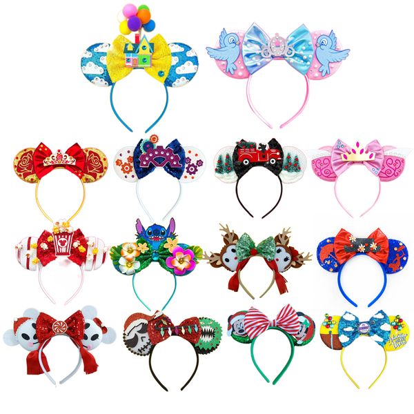 

hair accessories latest festival party mouse ears headband for kids christmas santa claus fawn hairband 230818, Slivery;white