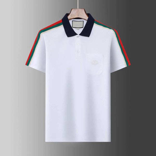 

mens polo shirt designer man fashion horse t shirts casual men golf summer polos shirt embroidery high street trend tee asian size m-3xl, White;black