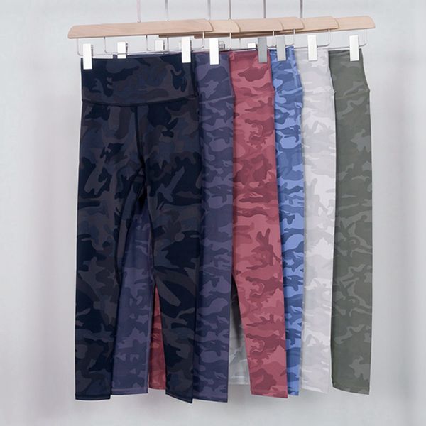 

lu-88 camouflage print yoga leggings women align high rise pant sports pants tight fit leggings workout clothes for summer