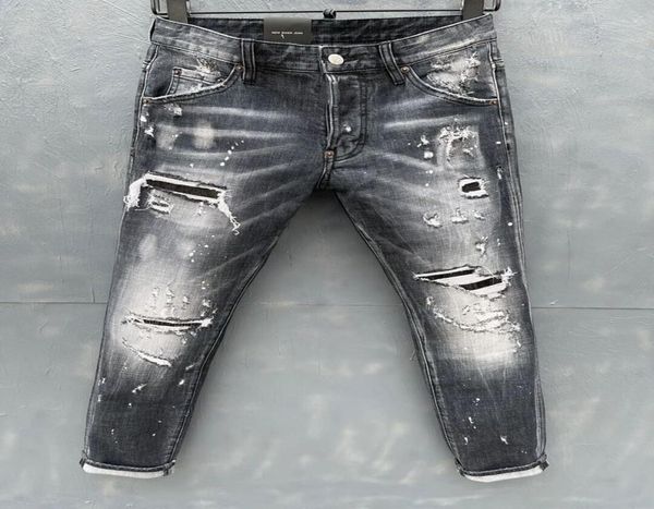 

2021 new brand of fashionable european and american men039s casual jeans highgrade washing pure hand grinding quality optim3219946, Blue