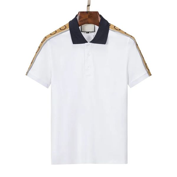 

2023 mens stylist polo shirts luxury italy men clothes short sleeve fashion casual men's summer t shirt many colors are available lol, White;black