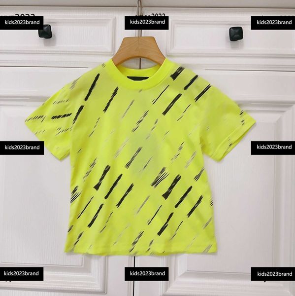 

kids short sleeve fashion designer baby t-shirt letter logo printing child clothing summer round neck t shirt new arrival, Blue