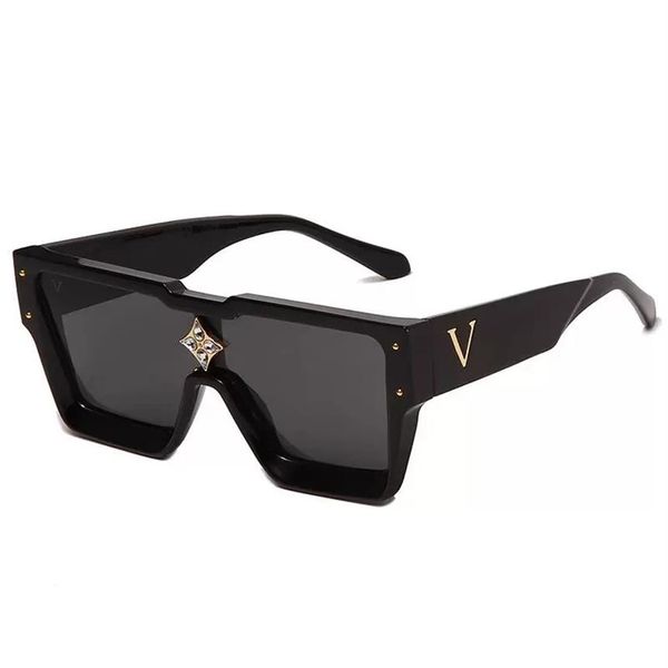 

summer cyclone sunglasses for men and women style z1578w anti-ultraviolet retro plate square full frame fashion eyeglasses brand n3136, White;black