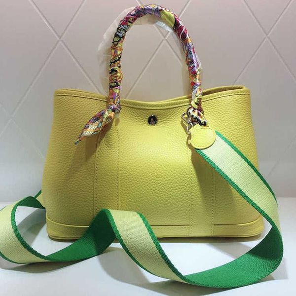 

bag designer tote bags leather garden party new women's litchi pattern head cowhide fashion handheld for women 20mh