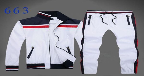 

new men039s full zip polo tracksuit men sport suit men sweatshirt and pant suit hoodie and pant set sweatsuit men fre7838618, Gray