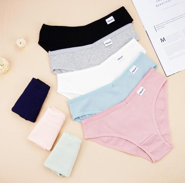 

women039s panties 1 piece lot underwear women cotten for ladies pink girls briefs midrise lingerie femme whole lots b6786843, Black;pink