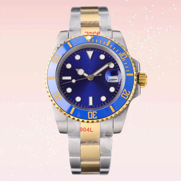 

mens watch automatic mechanical watches 41mm stainless steel strap folding buckle swimming watch sapphire watch mechanical automatic watch b, Slivery;brown