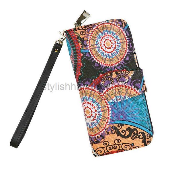 

wallets bohemian style women's canvas long wallet luxury designer women's wallet multifunctional large capacity money bagstylishha, Red;black