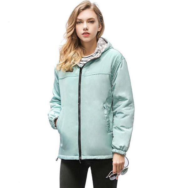 

2018 autumn new women039s short cottonpadded thin jackets female casual loose cotton coats outerwears hooded4519087, Black