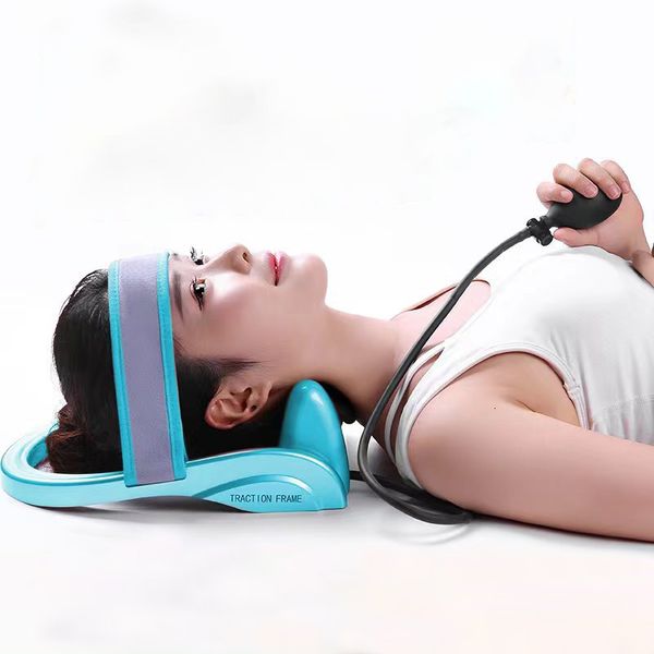 

other massage items filled air head massager cervical tractor neck traction posture pump relax vertebra massage spine muscle pain relief hea