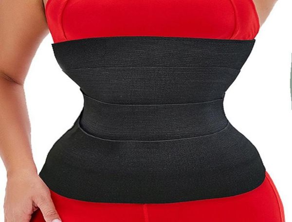 

women039s shapers waist trainer shaperwear belt women slimming tummy wrap trimmer cincher body shaper control strap plus size4942613, Black;white