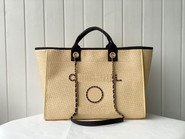 

as66941 classic women's beach bag high-end custom quality handbag straw shoulder bag is very suitable for travel capacity is very pract