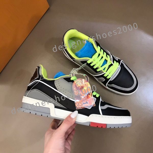

new luxury sneakers spanish designer sports shoes women men fashion casual shoes comfortable nonslip soles cowhide size39-44 rd1012, Black
