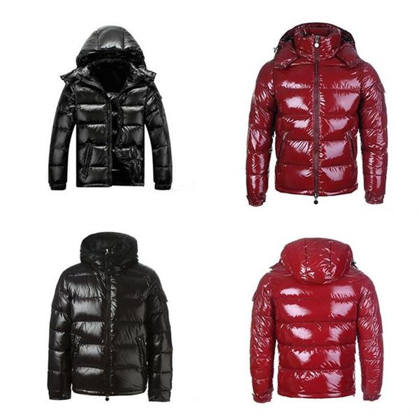 

2021 mens winter down jacket puffer jacket hooded thick coat jacket men down jackets men women couples parka winter c2442, Black