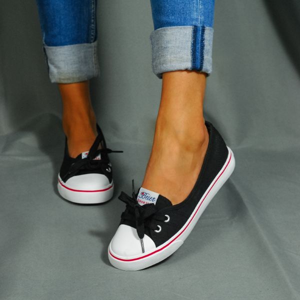 

dress shoes comemore woman casual slip on sneaker shallow loafers female canvas vulcanized ladies round toe flat's footwear 40 230818, Black