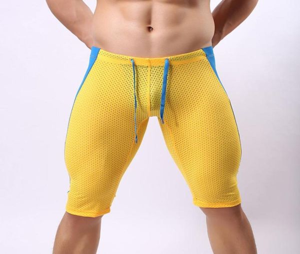 

brave person brand quality mens beach shorts low waist tight short long boxer trunks man bermudas board pool bathing wear7221831, White;black