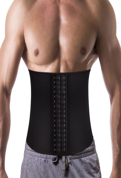 

new losing weight shaper underwear bellies modeling belt men body shaper waist trainer sauna suit slimming belt corset men belts6590402, Black;brown