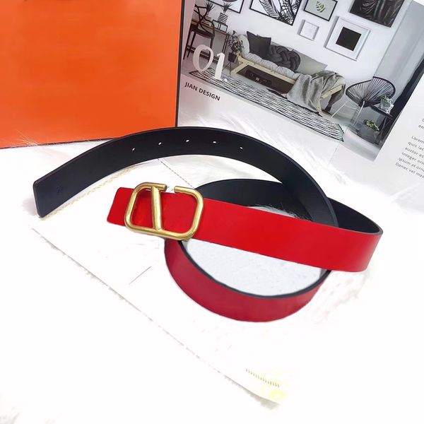

women belt for mens designer classic solid color gold letter luxury designers belt vintage smooth buckle belts 9 colors width 3 cm size 90-1, Black;brown