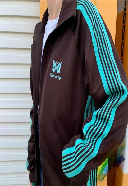 

jacket men women striped embroidery jackets streetwear coat6023152, Black;brown