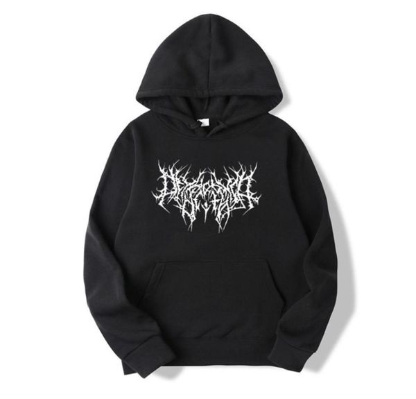

gothic oversized hoodie long sleeve harajuku sweater men and women aesthetic hip hop retro friends winter men039s sweater 220808479099, Black