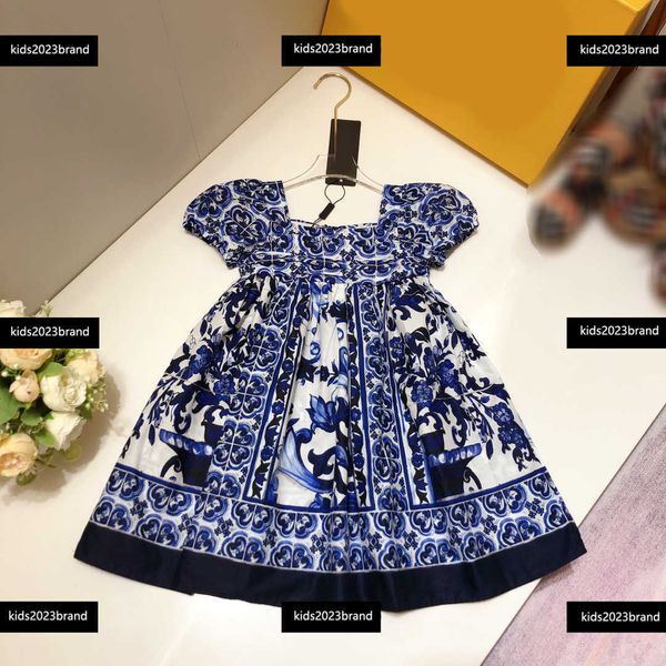 

girls dresses mediterranean style baby skirt designer dress size 90-160 cm kids summer pleated skirt new product april10, Red;yellow