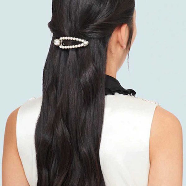 

Brand Designer MiuMiu Hairpin Fashion Pearl Frog Clip Hollow Edge Clip Marking Valentine's Day gifts high quality light luxury Accessories Jewelry high-end trend