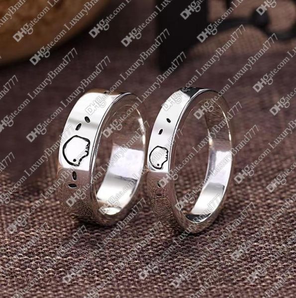 

men039s and women039s skull ring head platinum plated silver titanium steel letter g designer classic fashion jewelry size 57511267