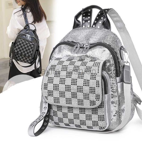 

backpack new luxury women's bag mochilas multi functional large capacity denim material genuine leather bolsas femina caitlin_fashion_b