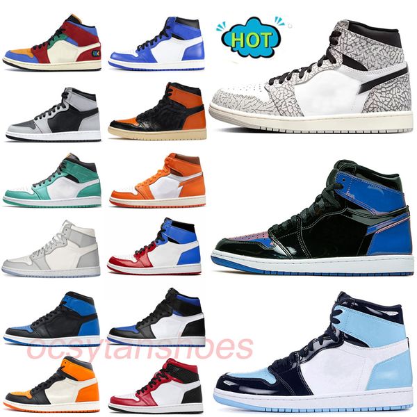 

jumpman 1 1s mens basketball shoes bubble gum hyper royal incredible triple black men women trainers sports sneakers