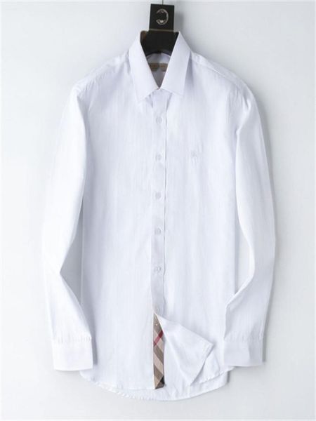 

2022 luxury designer men039s shirts fashion casual business social and cocktail shirt brand spring autumn slimming the most fas4132370, White;black