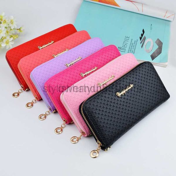 

wallets women's zipper wallet large capacity practical hand pu leather fashion long walletqwertyui879qwertyui879, Red;black