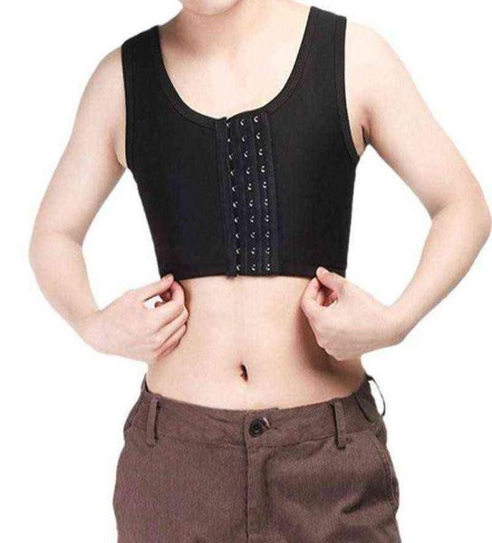 

s4xl breast chest binders transexual vest tomboy chest lesbian binders bra undershirt flatten chest shapers casual short g126433453, Black;white