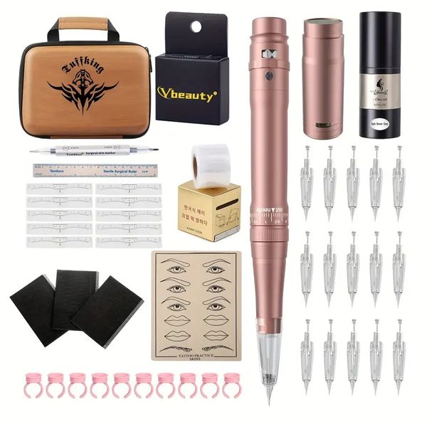 

eyebrow tattoo set eyeliner and lip drifting machine set eyebrow tattoo machine wireless eyebrow tattoo bayonet needle set